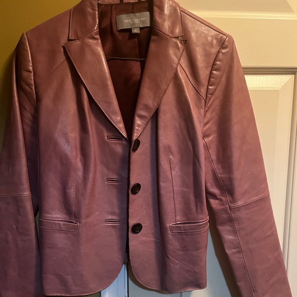Ann Taylor Punk Leather Jacket - Picture 2 of 3